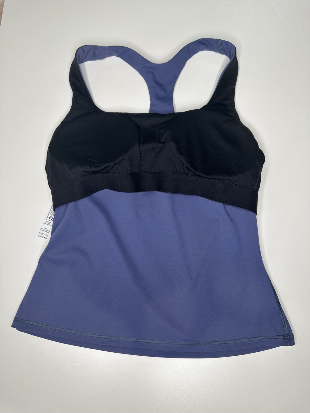 Lululemon Lightweight Tennis Tank Shade Blue Size 6 NWT Built-In Bra - Picture 12 of 12